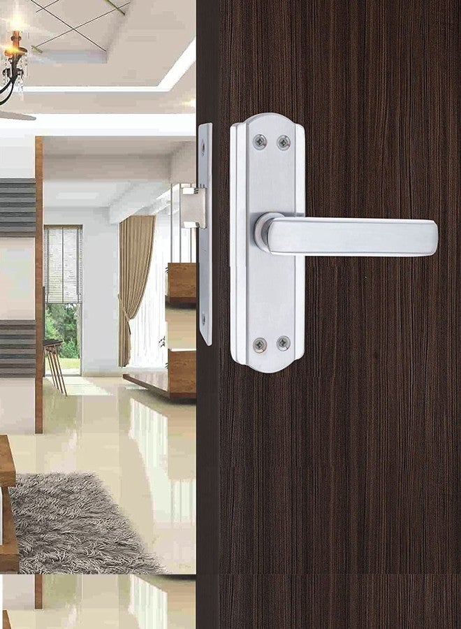 ONMAX 5 Inch Mortise Door Handle Lock Set CP Finish with 65mm Latch, Modern Chrome Door Lock for Kitchen, Bathroom and Storeroom - Image 1